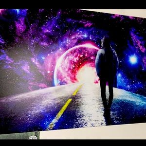 Cosmic Castaway 32W x 24L - Inches / Canvas